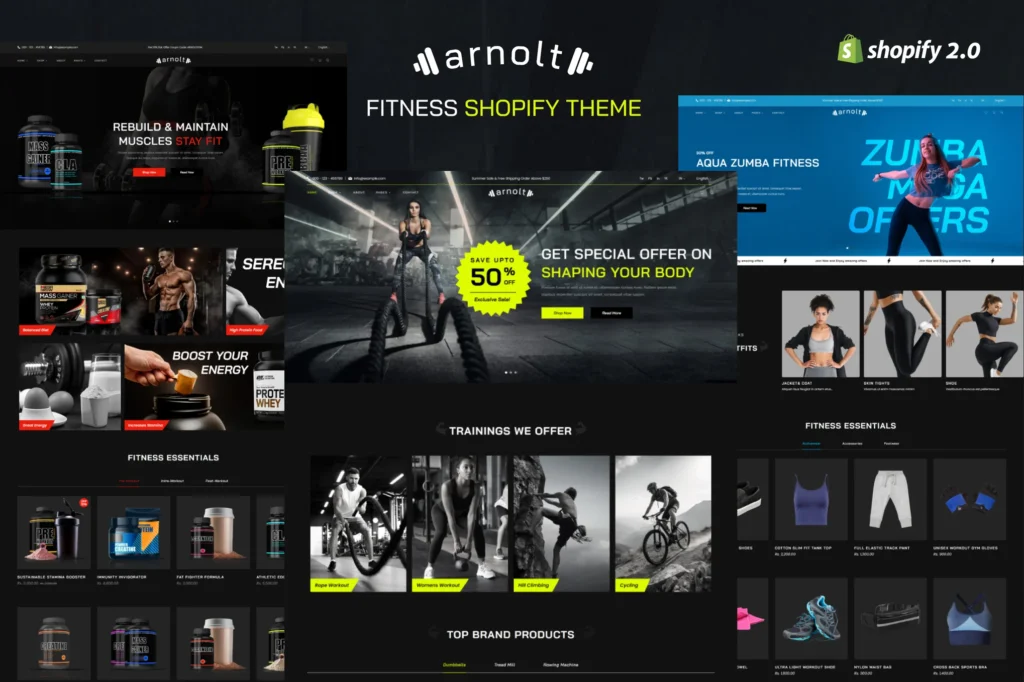 Arnolt Sport and Fitness Shopify Theme