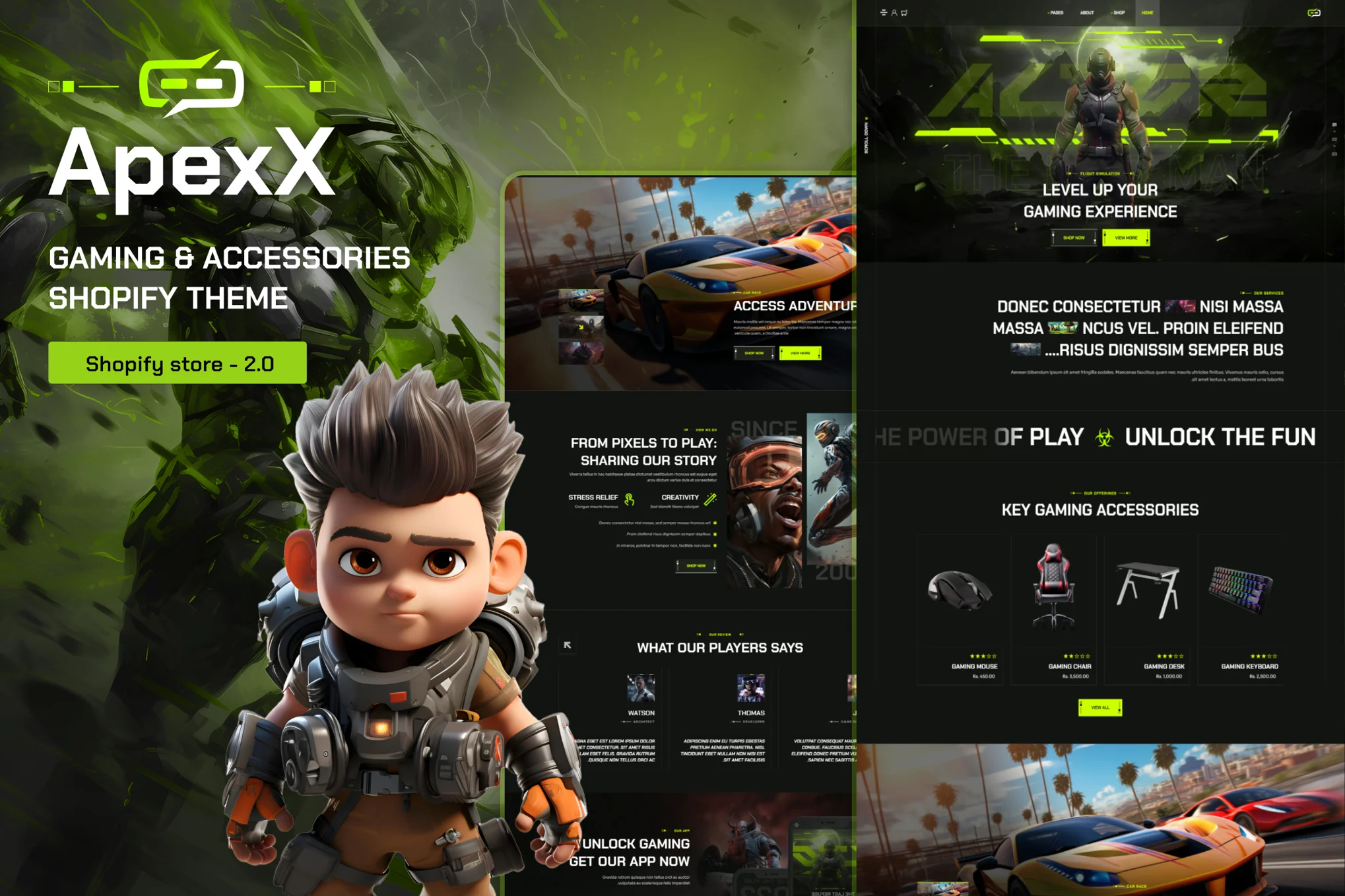 ApexX Esports Shopify Theme