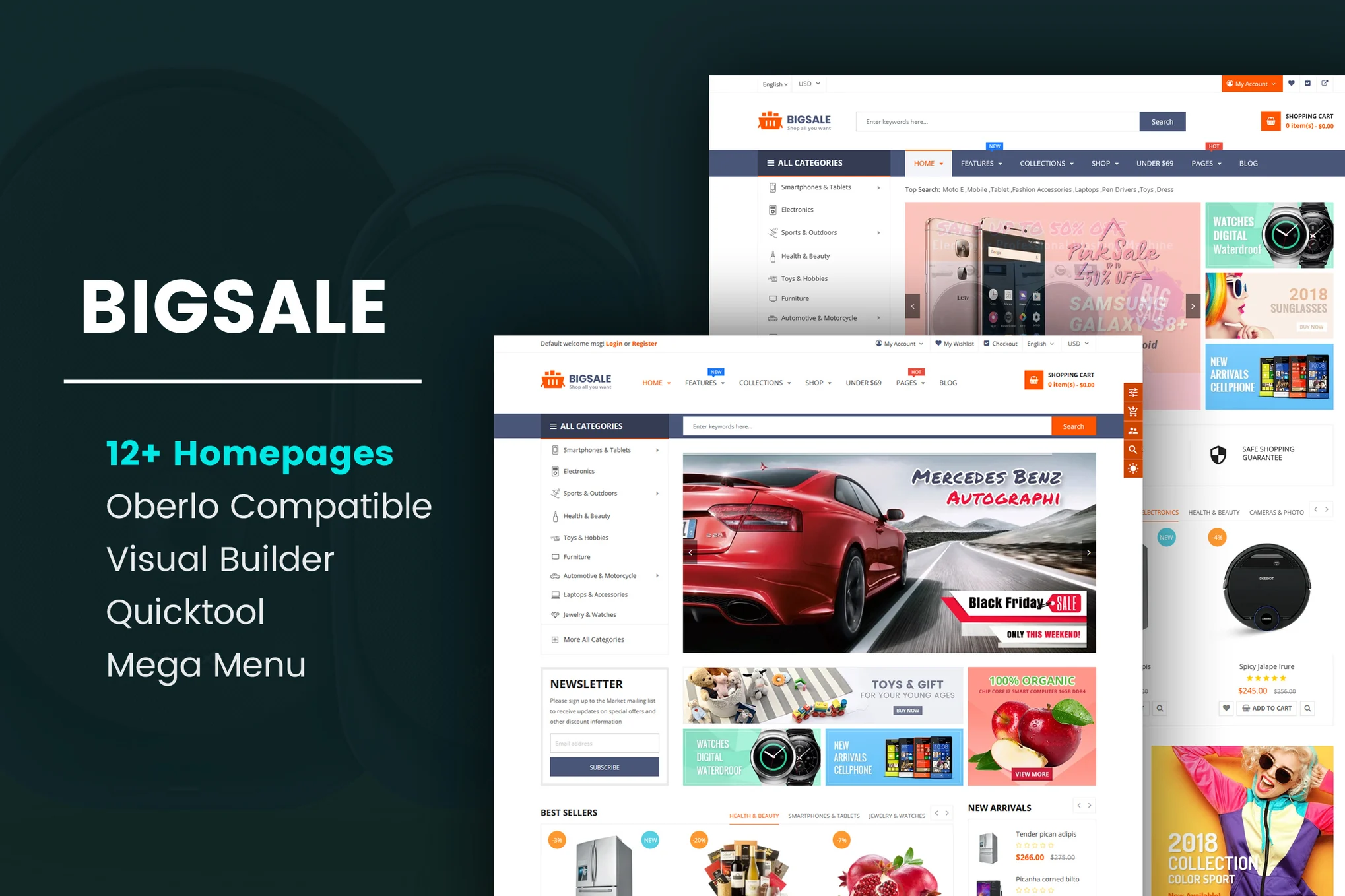 BigSale Bootstrap 4 Shopify Theme