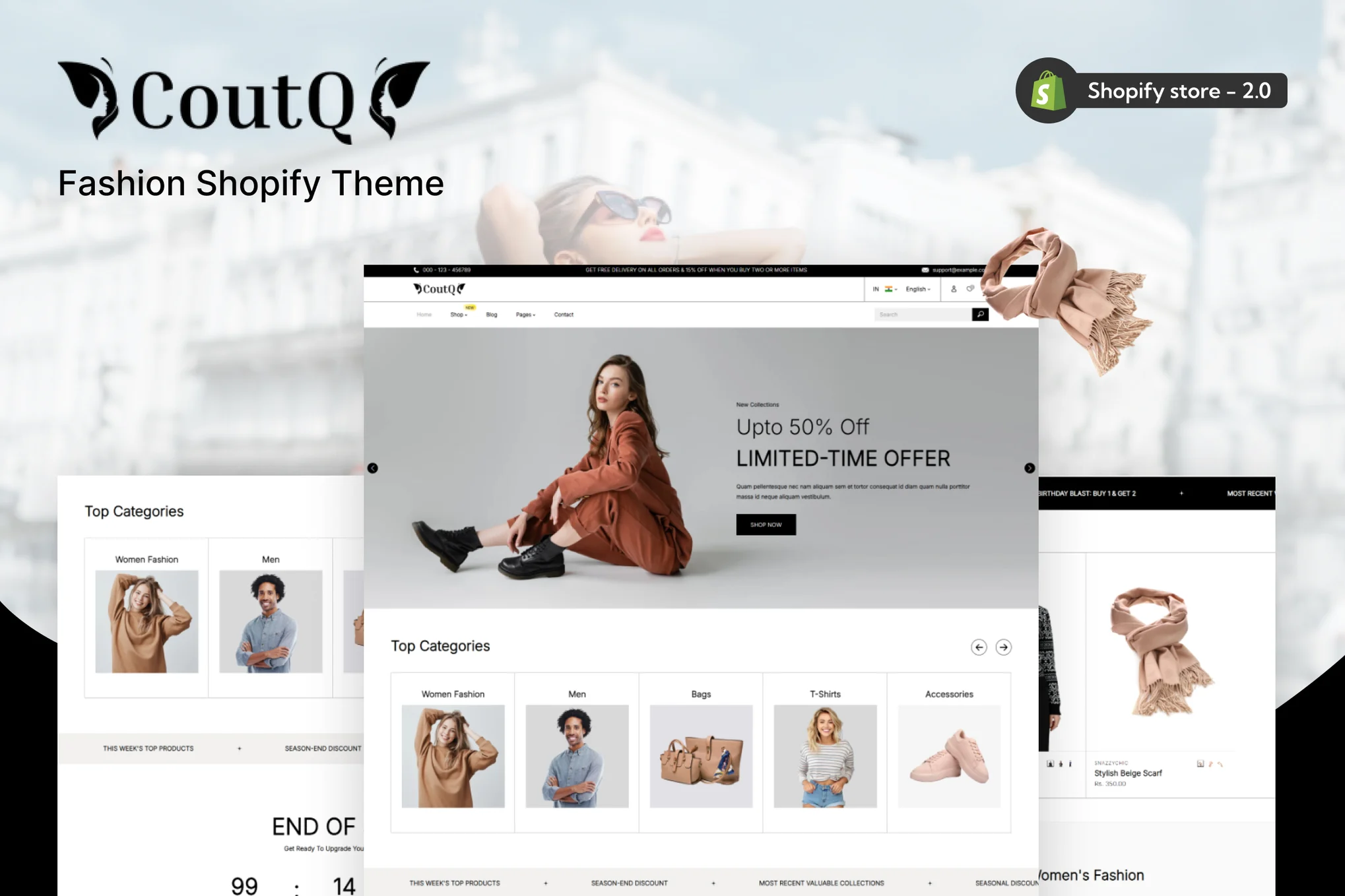 Coutq Women Fashion Shopify theme
