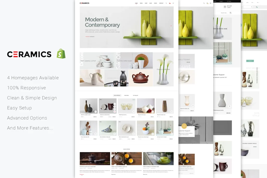 JMS Ceramics Shopify Theme
