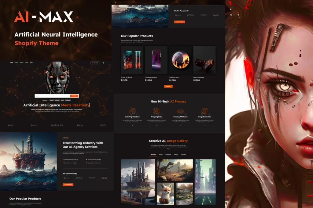 AI Max AI Games Shopify Theme