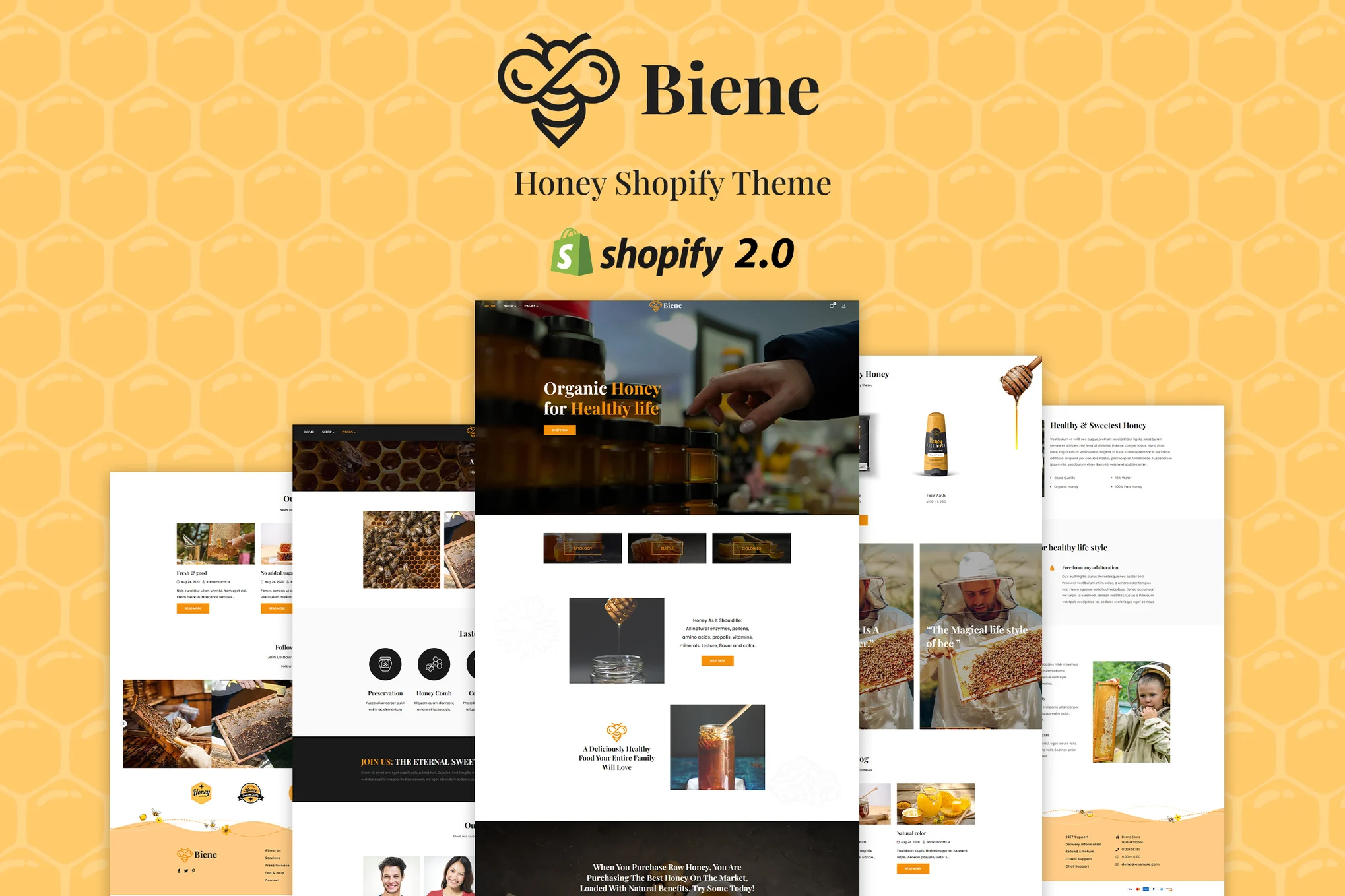 Biene Honey Shop Shopify Theme