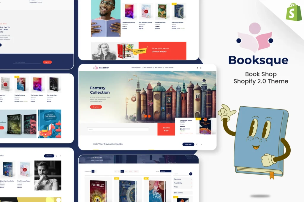 Booksque Book Shop Shopify Theme