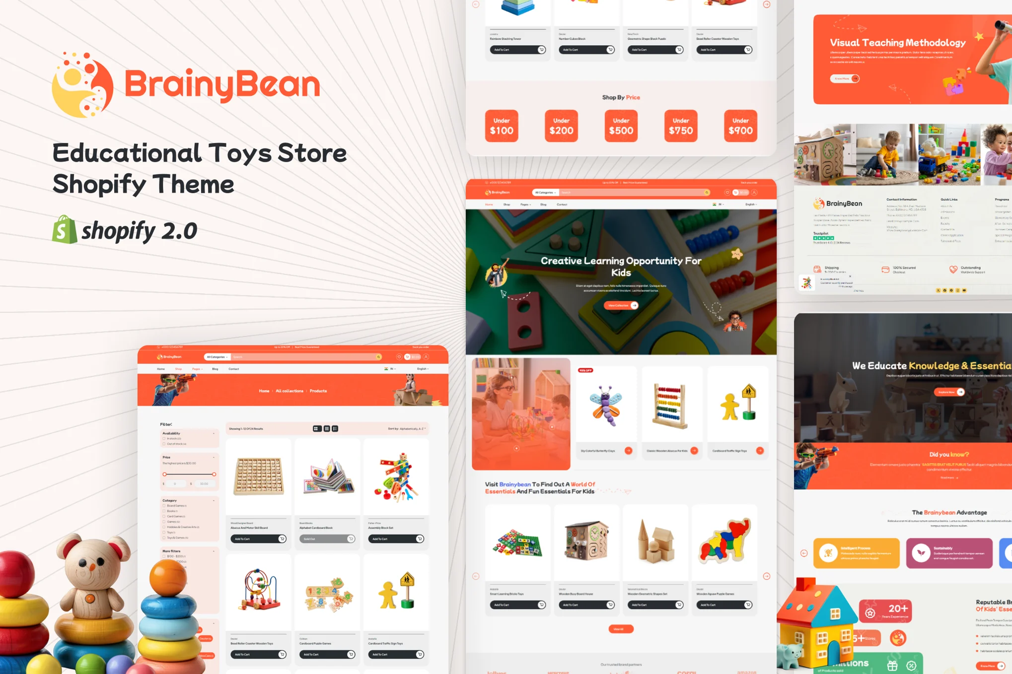 Brainybean Toys Store Shopify Theme