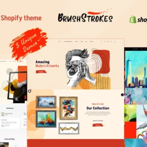 BrushStrokes Art Store Shopify Theme