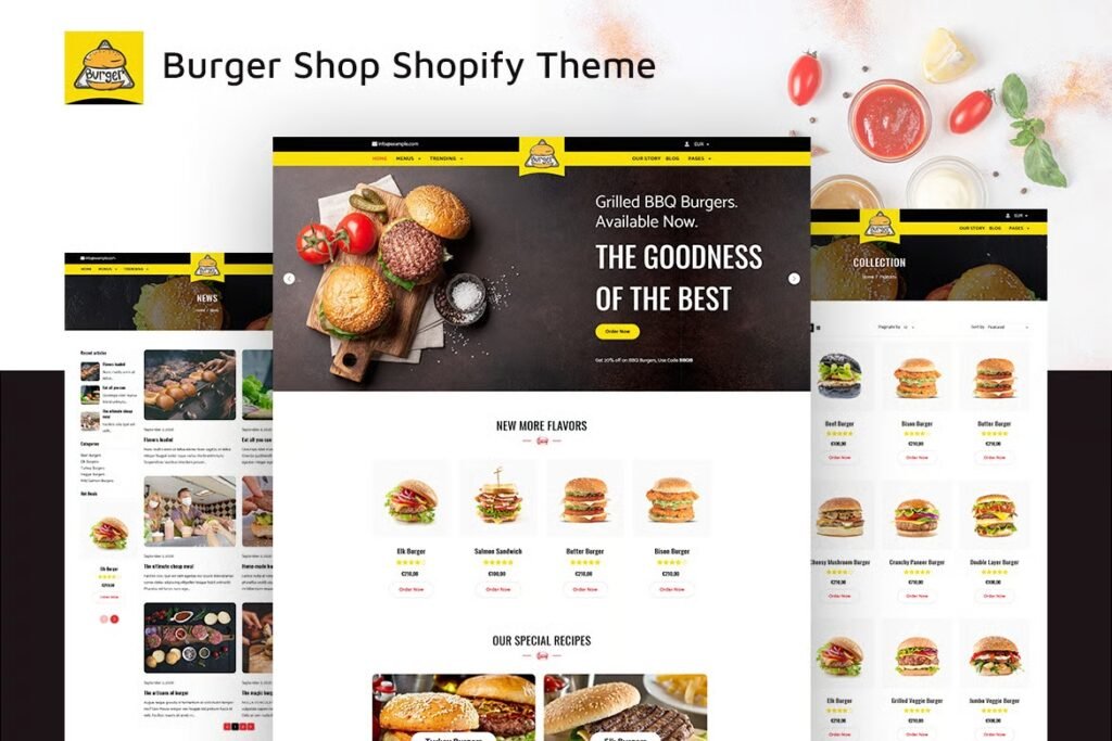 Burgs Restaurant Shopify Theme