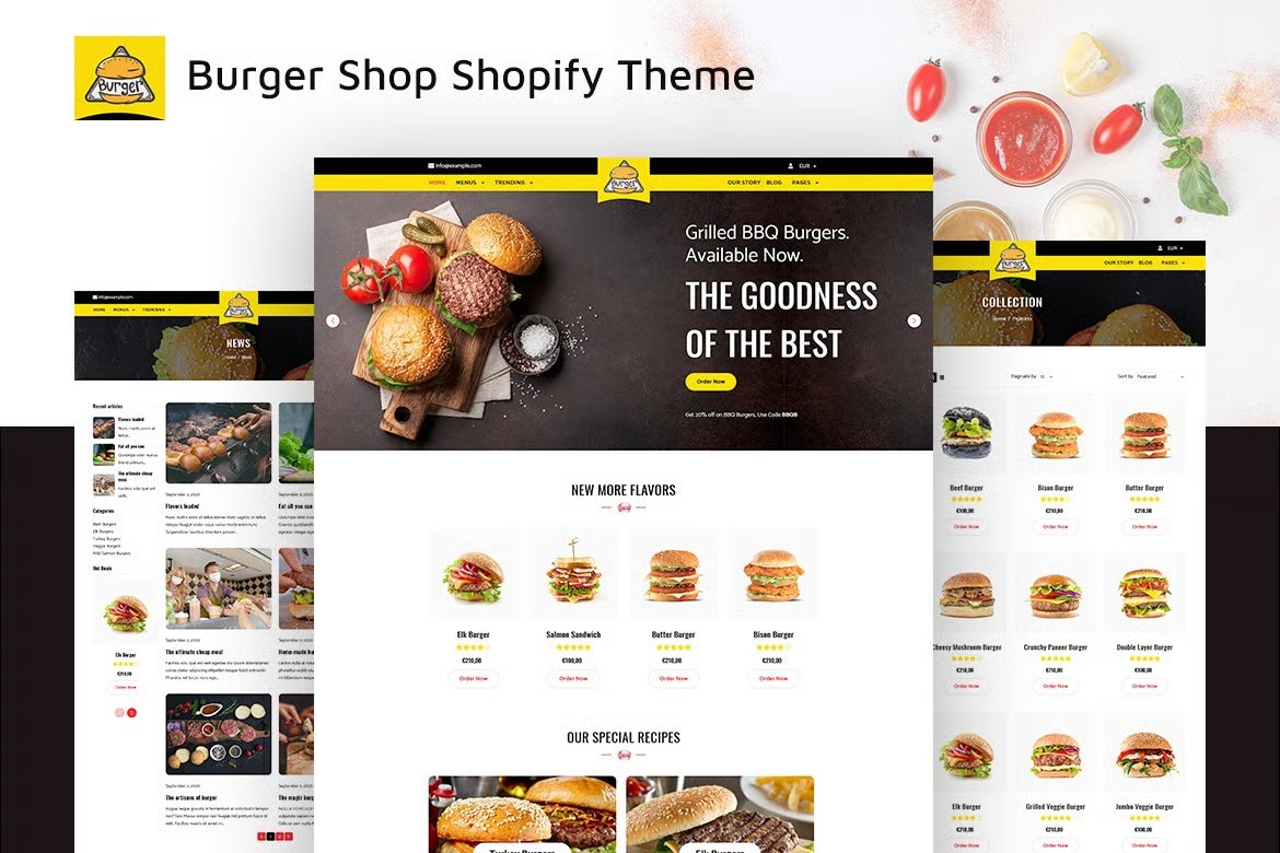 Burgs Restaurant Shopify Theme
