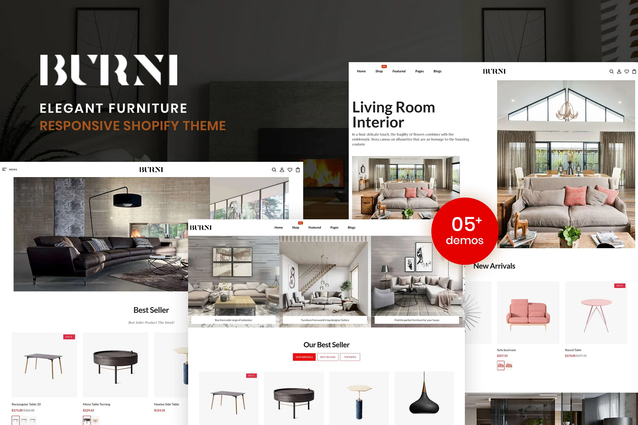 Burni Furniture Shopify Theme