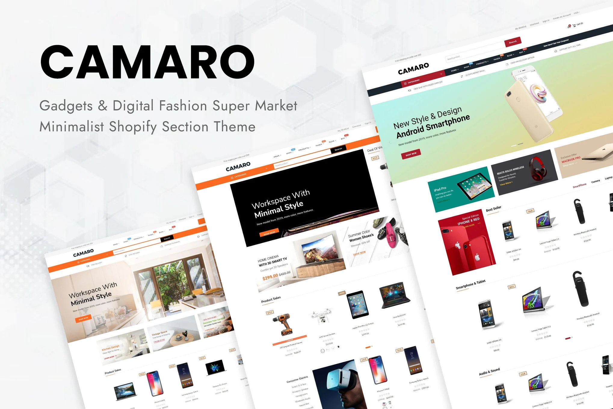 Camaro Gadgets Shopify Theme