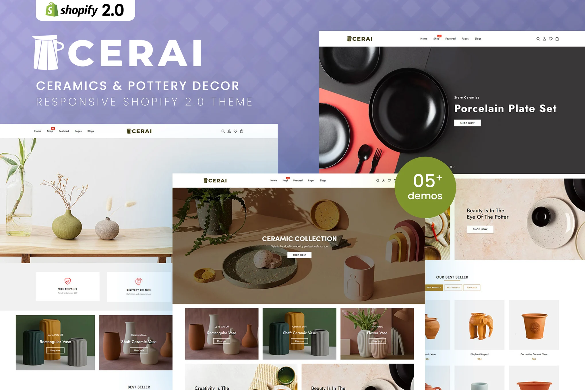 Cerai Pottery Decor Shopify Theme