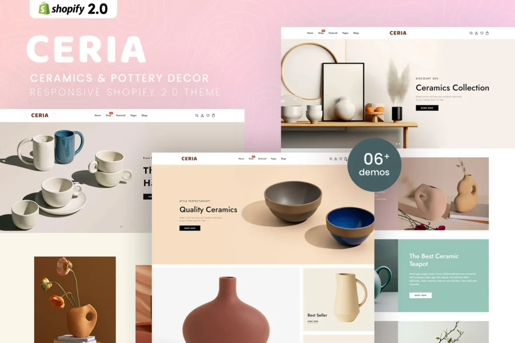 Ceria Pottery Decor Shopify Theme