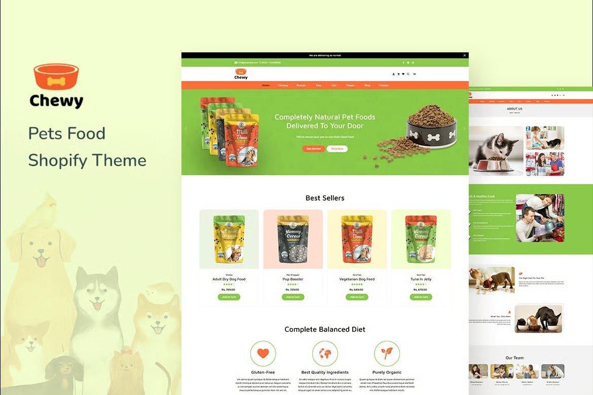 Chewy Pet Shop Shopify Theme