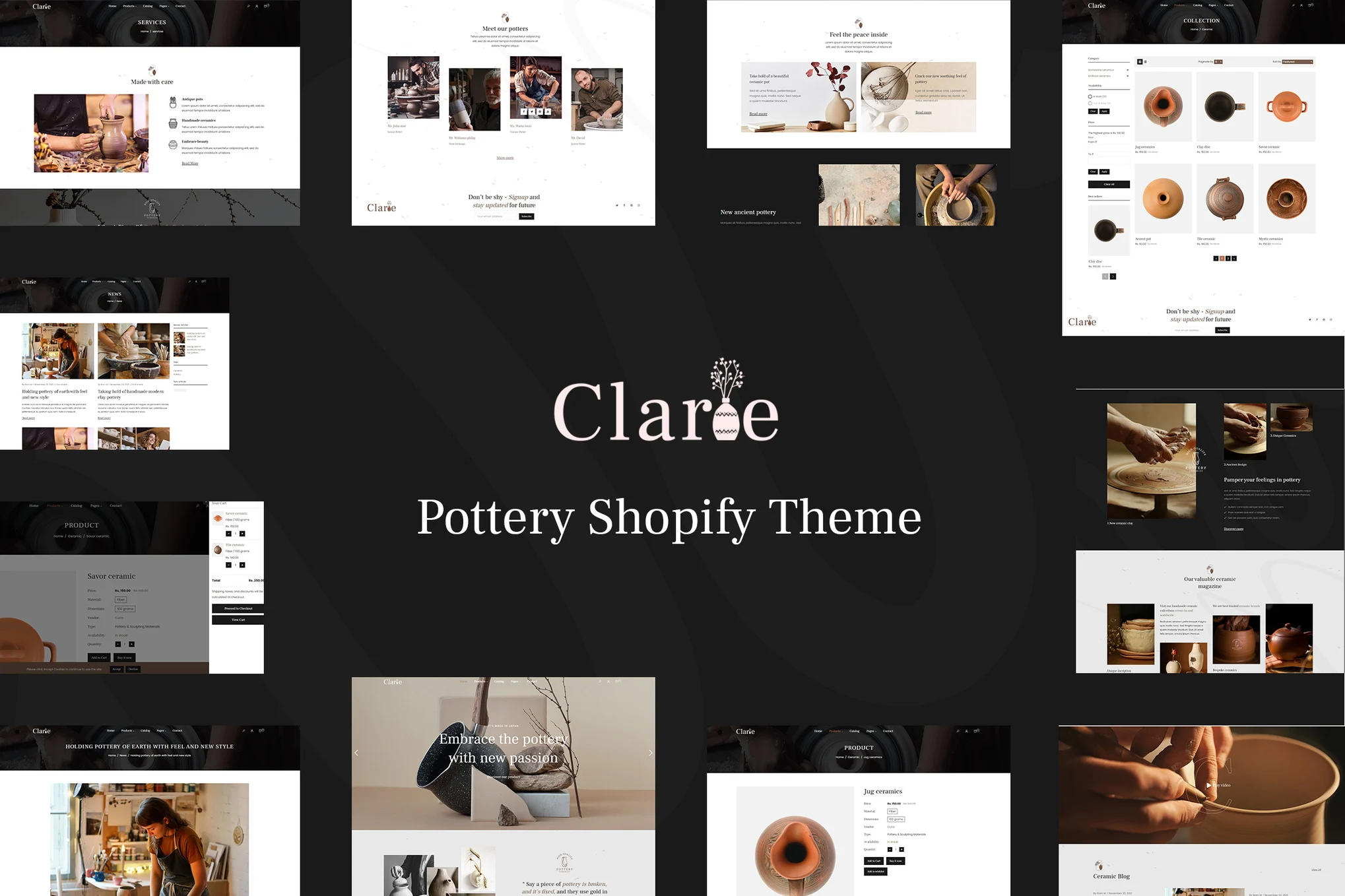 Clarie Crafts Shopify Theme