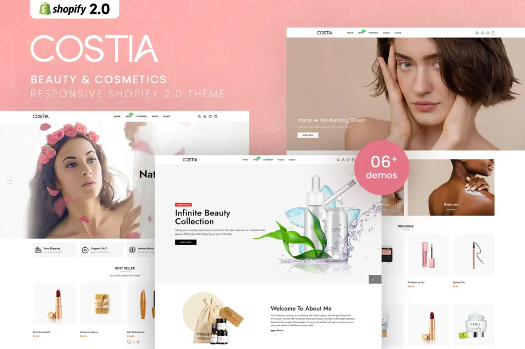 Costia Cosmetics Shopify Theme