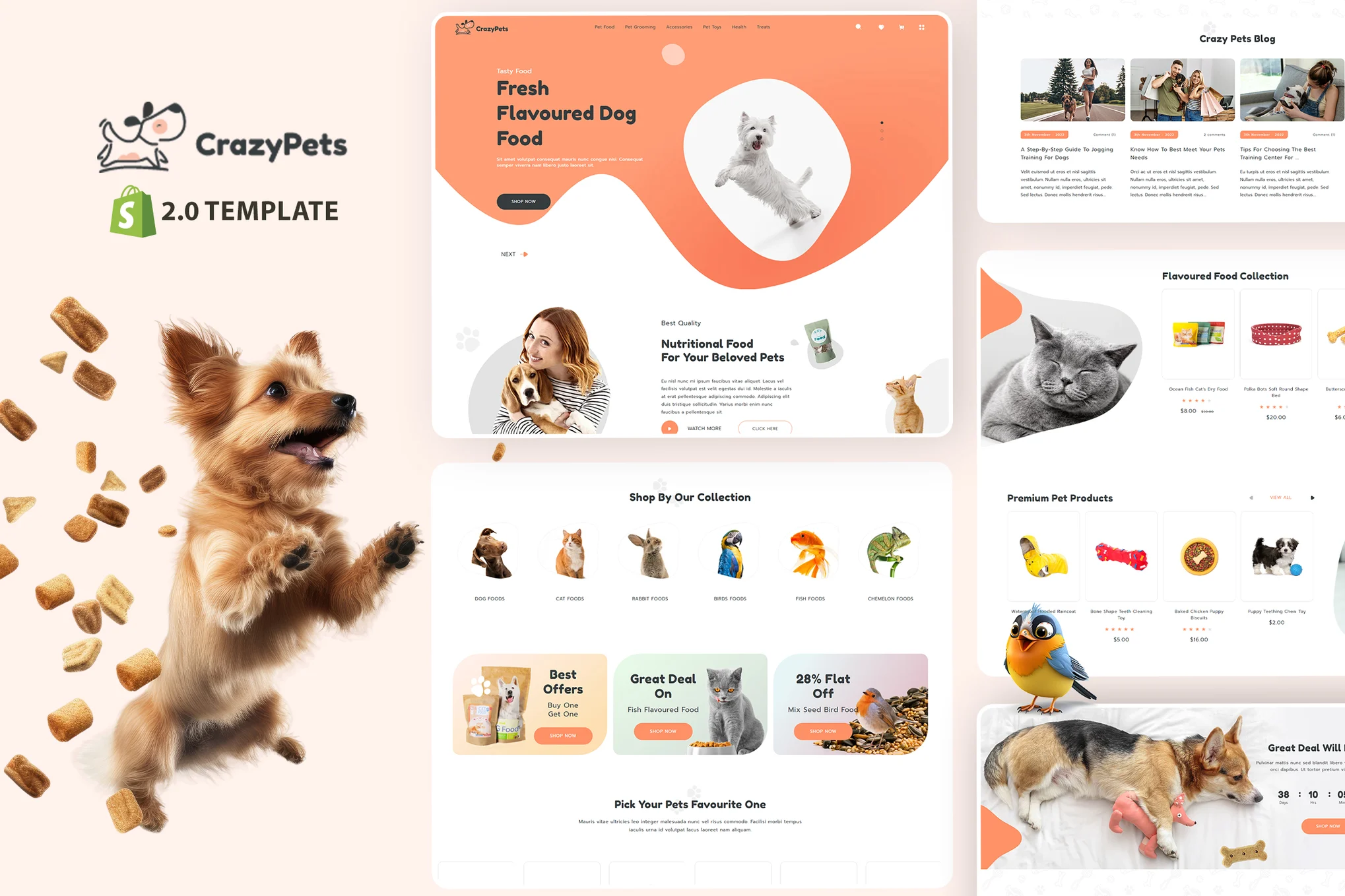 Crazy Pets Shop Shopify Theme