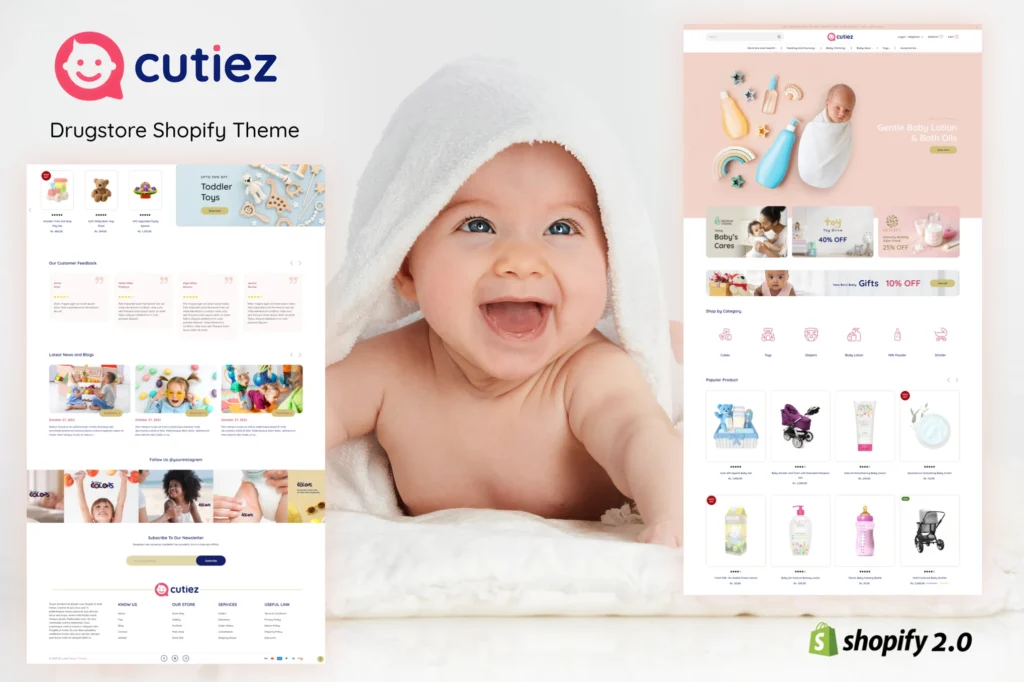 Cutiez Kids Toys Shopify Theme