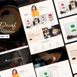 Decaf Coffee Shop Shopify Theme