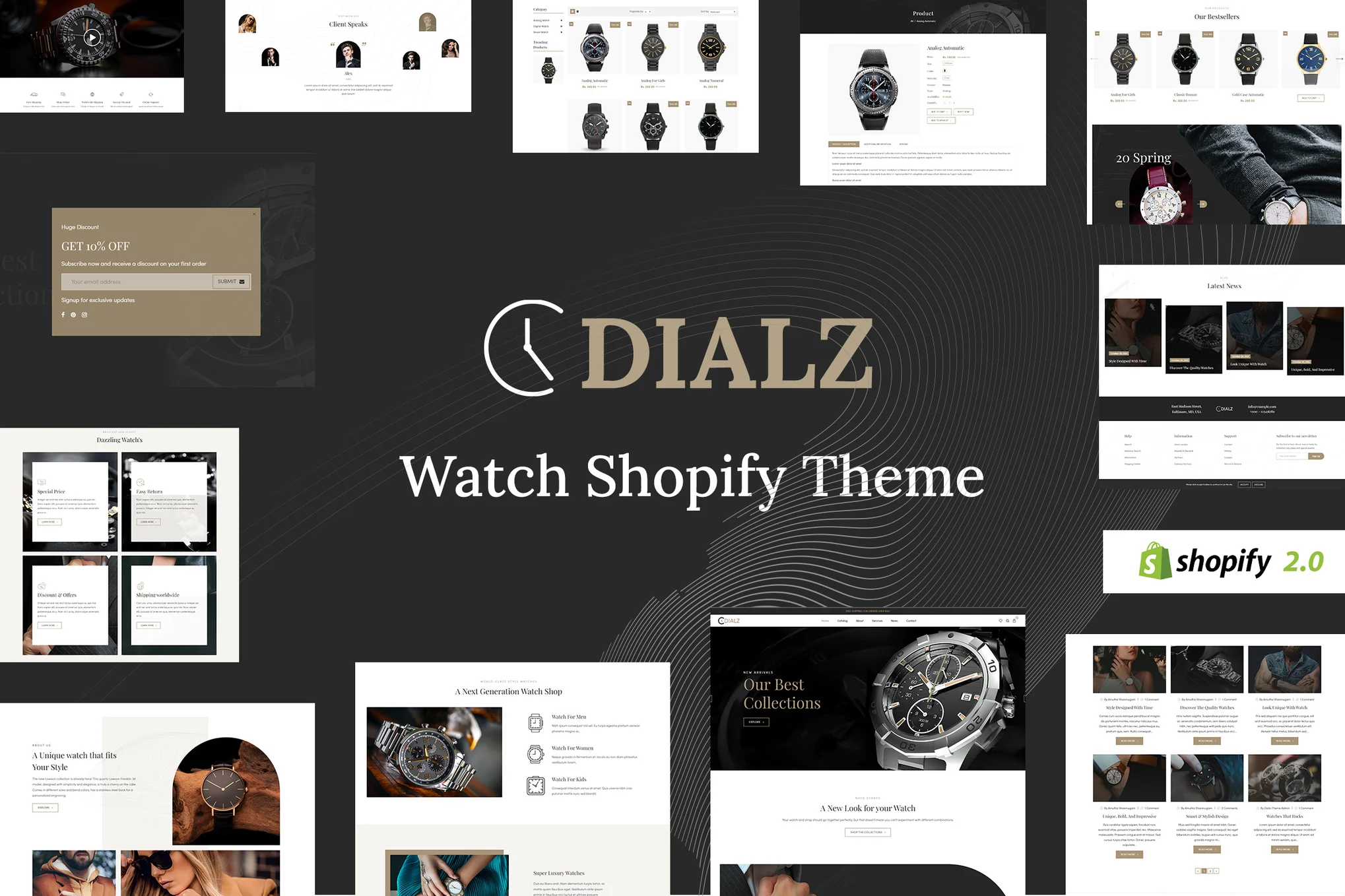 Dialz Watch Store Shopify Theme