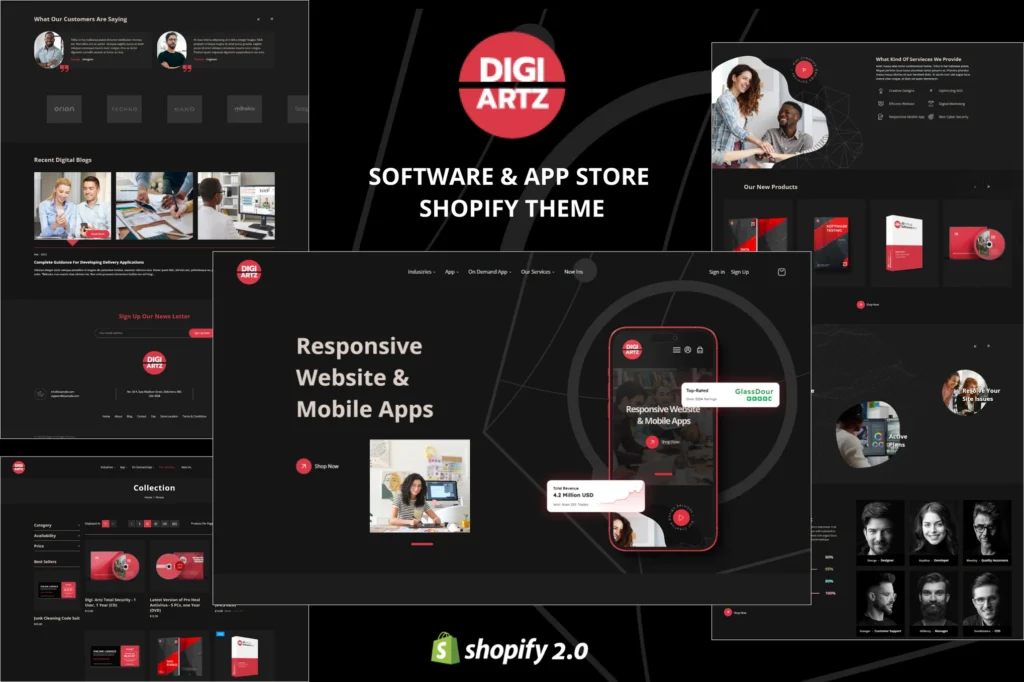 Digiartz App Store Shopify Theme