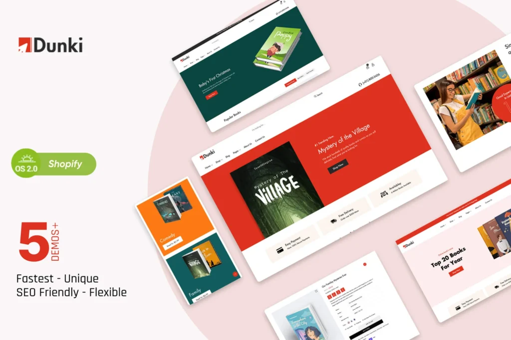 Dunki Book Store Shopify Theme