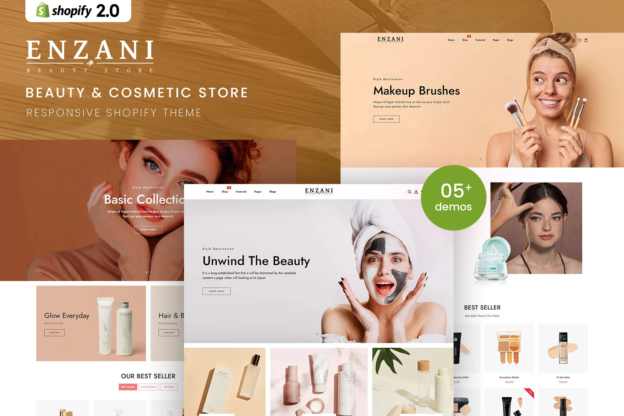 Enzani Cosmetics Shopify Theme