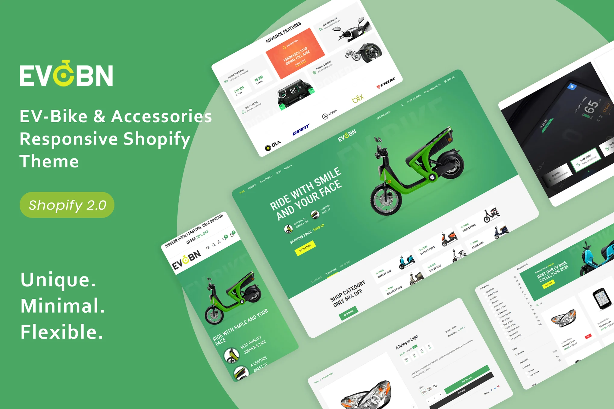 Evobn EV Bike Shopify Theme