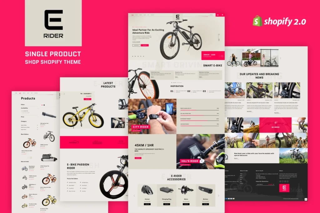 Ezyrider Single Product Shopify Theme