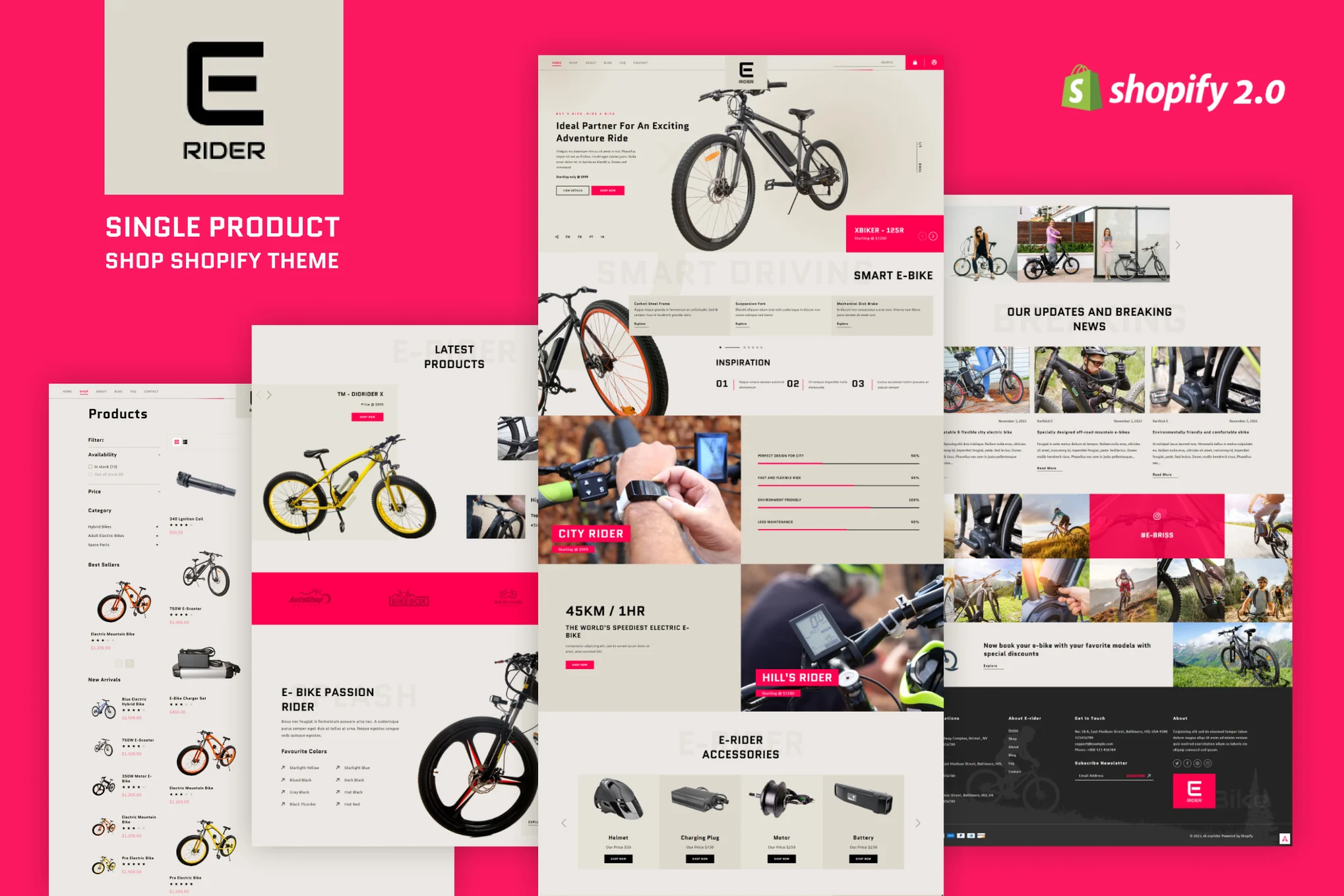Ezyrider Single Product Shopify Theme