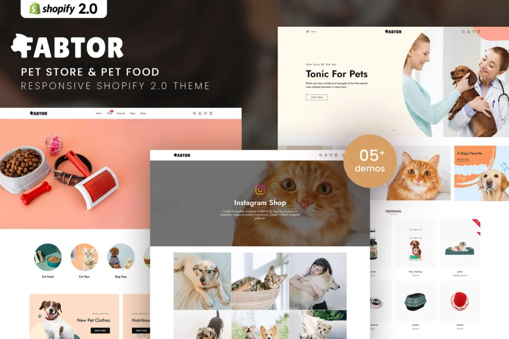 Fabtor Pets Food Shopify Theme
