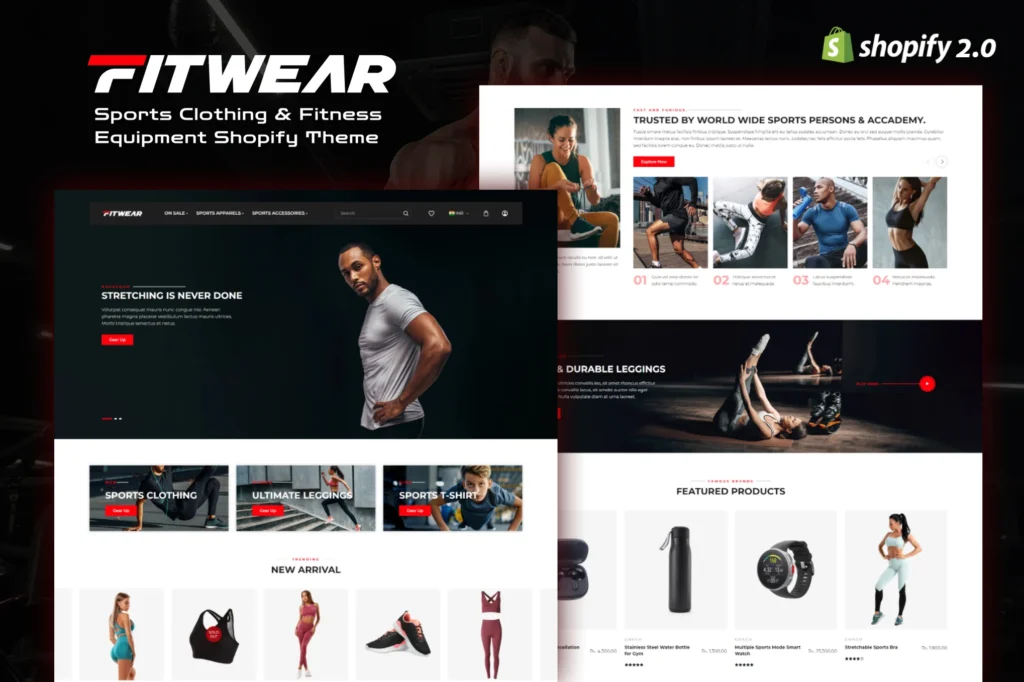 Fitwear Fitness Equipment Shopify Theme