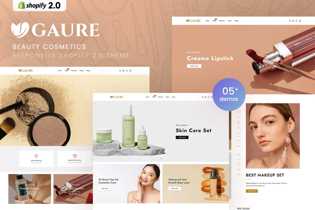 Gaure Cosmetics Shopify Theme