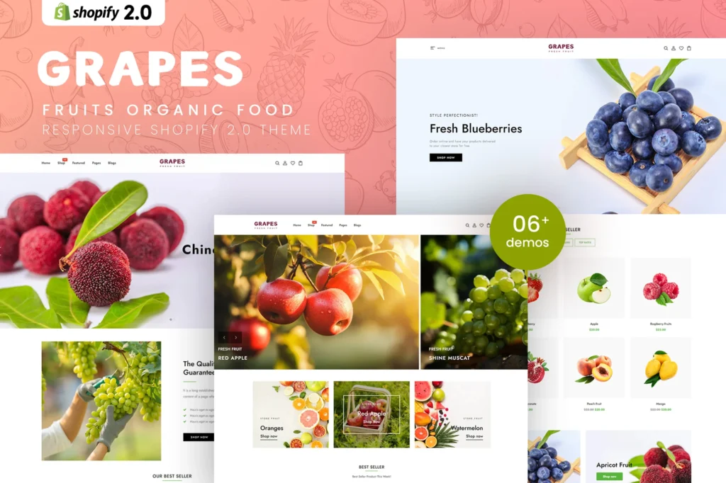 Grapes Fruits Shopify Theme