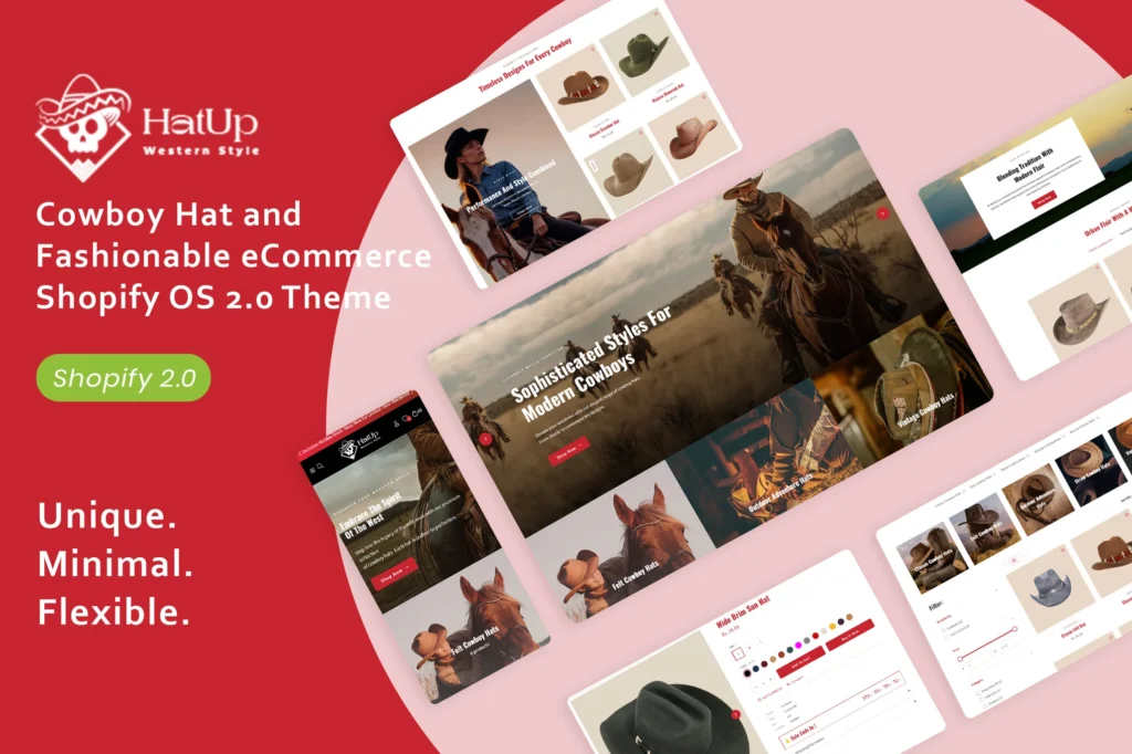 HatUp Cowboy Hat Shopify Theme