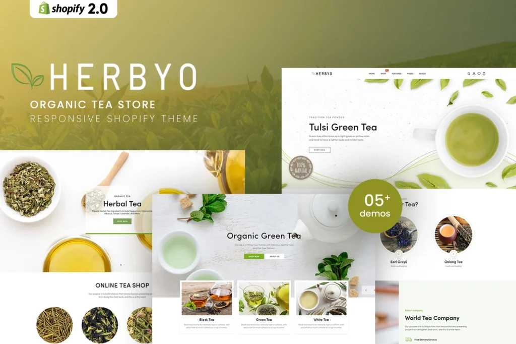 Herbyo Tea Store Shopify Theme