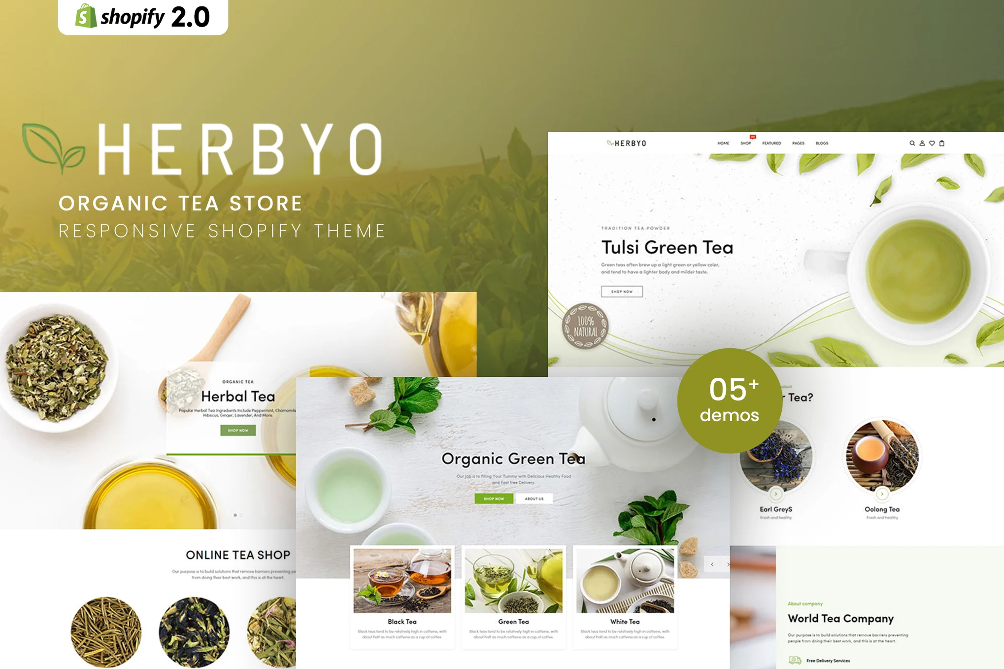 Herbyo Tea Store Shopify Theme