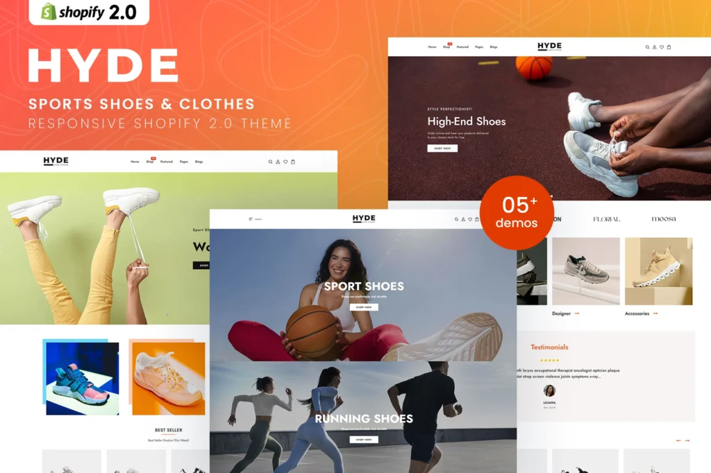 Hyde Sports Shoes Shopify Theme