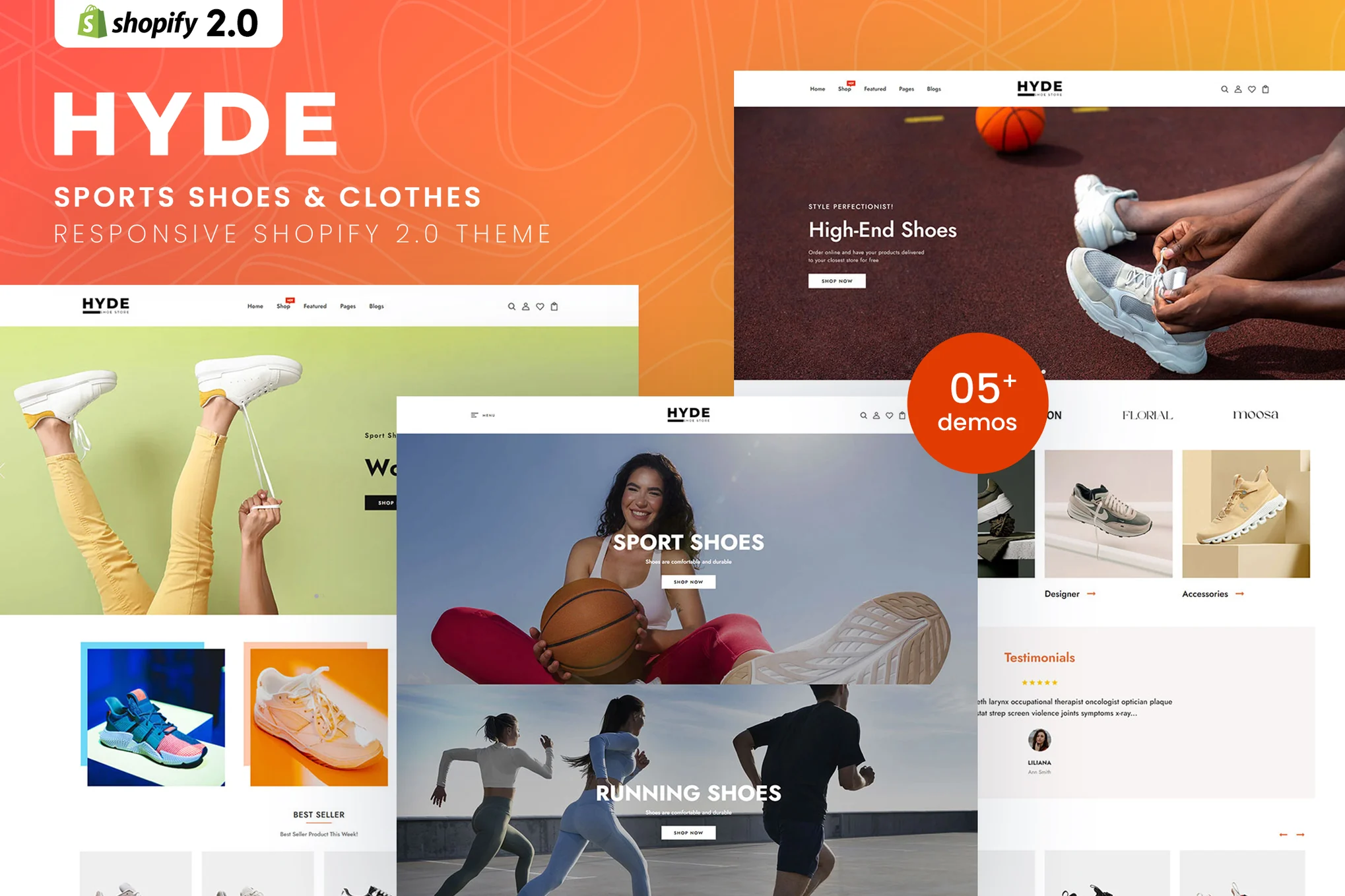 Hyde Sports Shoes Shopify Theme