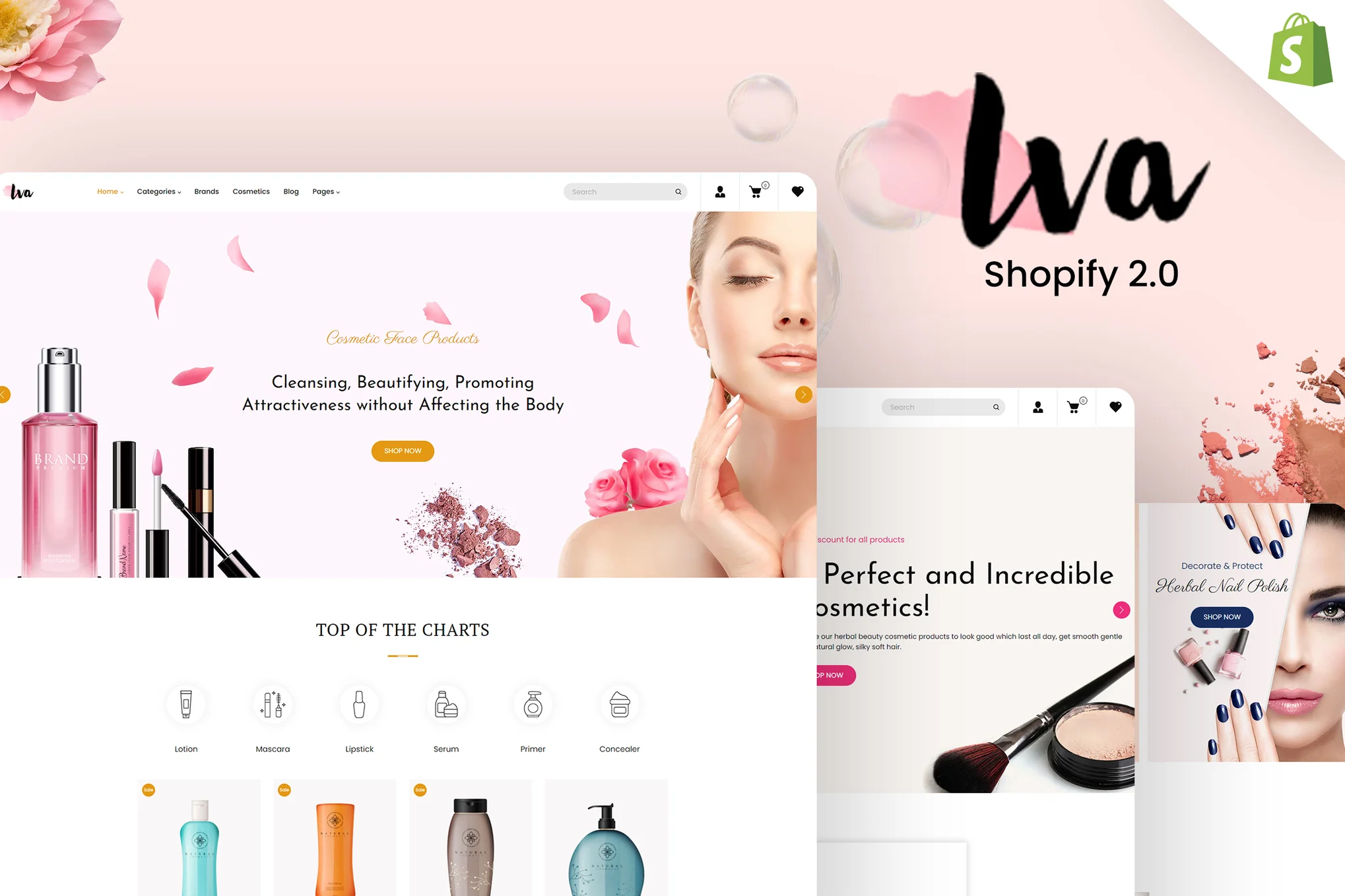 Iva Cosmetics Shopify Theme