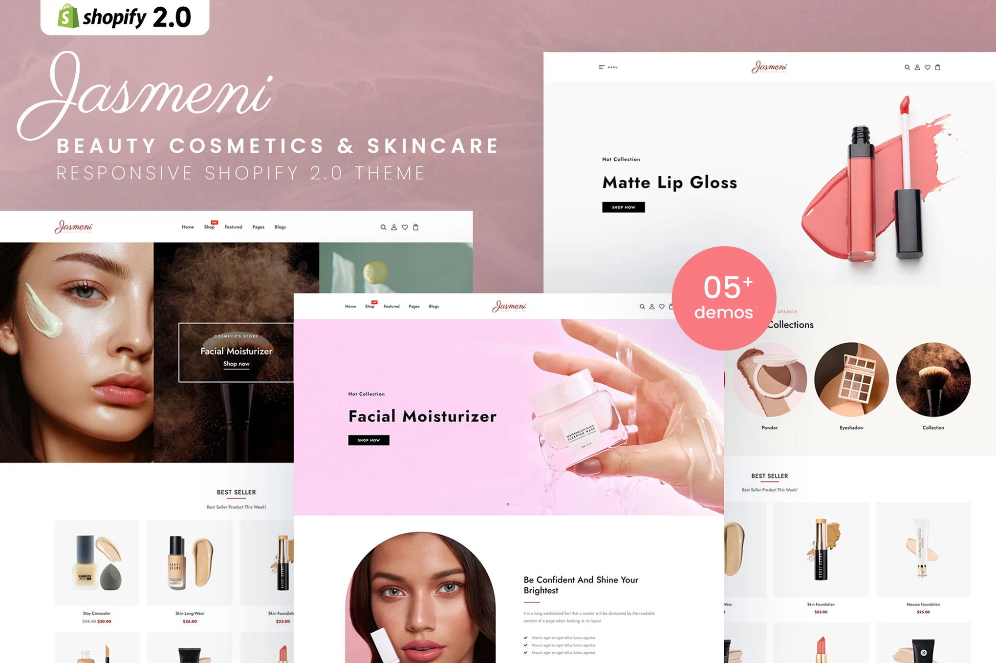 Jasmeni Skincare Shopify Theme