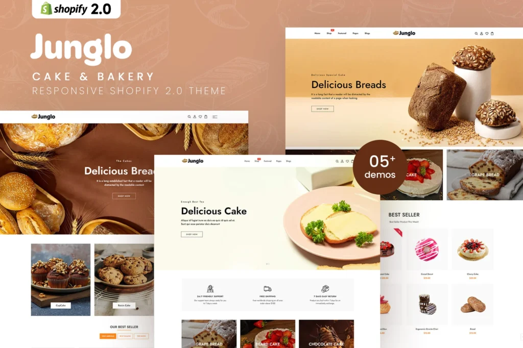 Junglo Bakery Shopify Theme