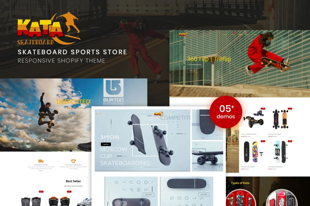 Kata Skateboard Shopify Theme