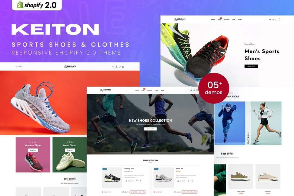 Keiton Sports Shoes Shopify Theme