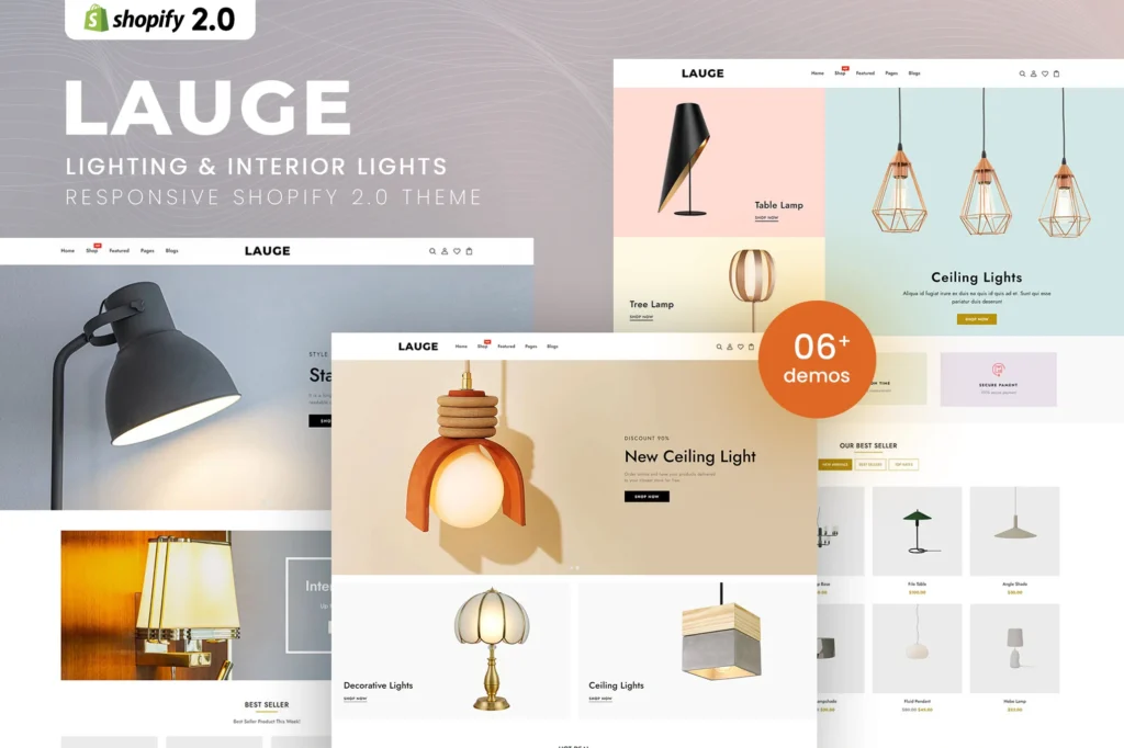 Lauge Interior Lights Shopify Theme