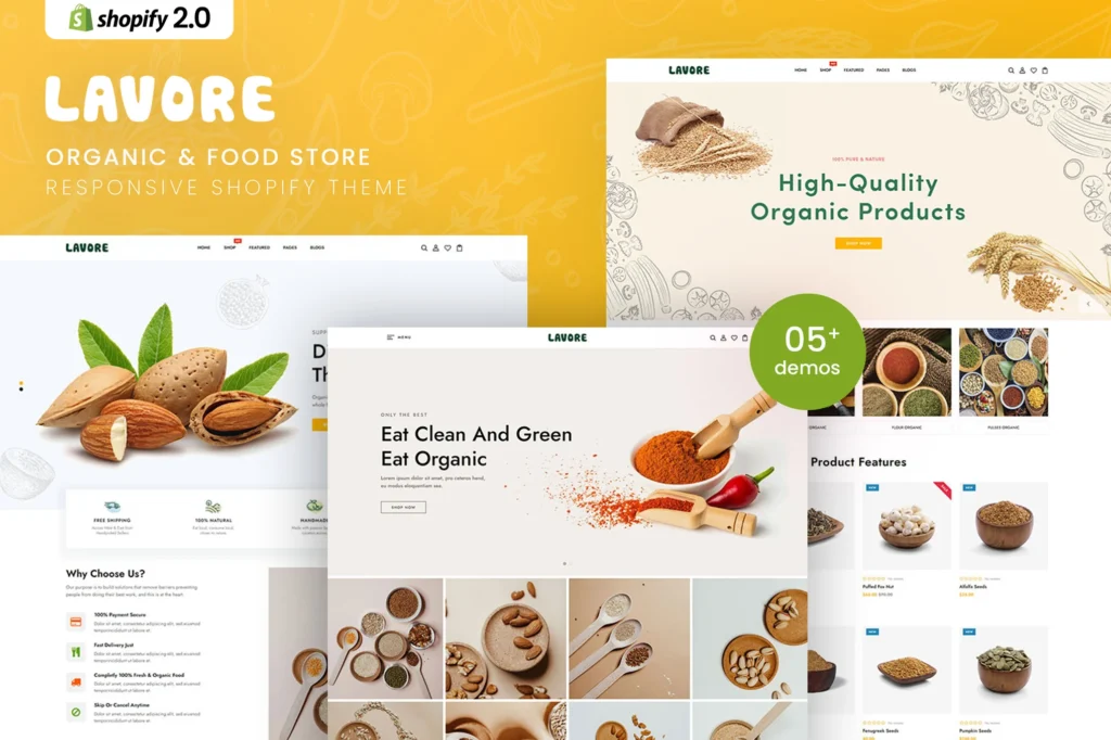 Lavore Food Store Shopify Theme