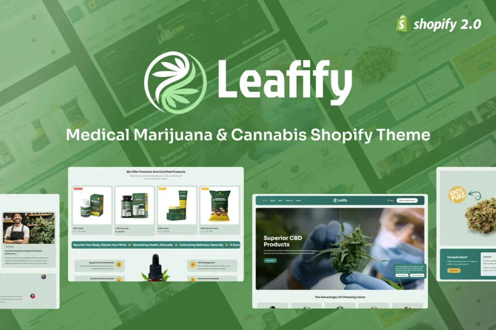 Leafify Marijuana Shopify Theme