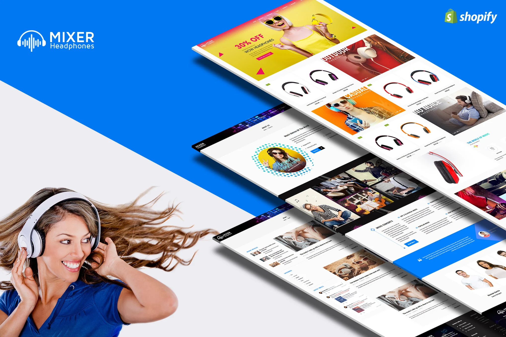 Mixer Headphone Shopify Theme