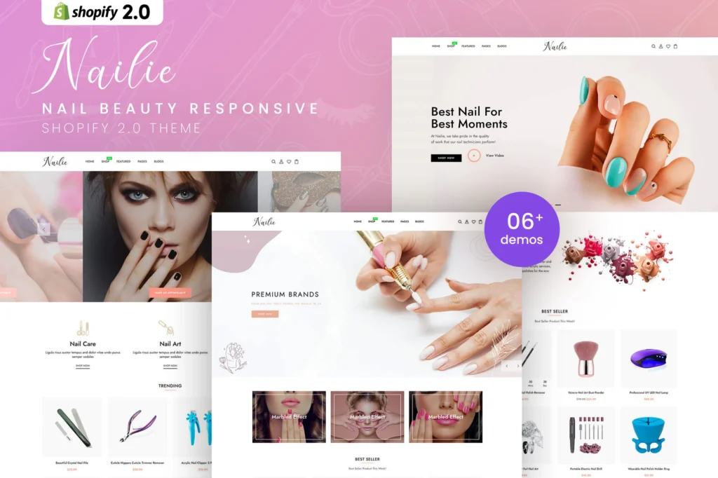 Nailie Nail Beauty Shopify Theme