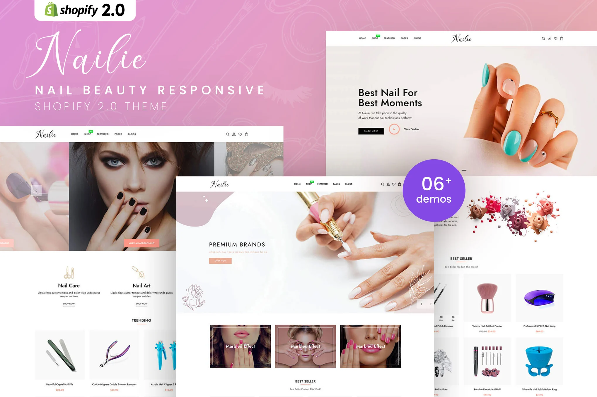 Nailie Nail Beauty Shopify Theme