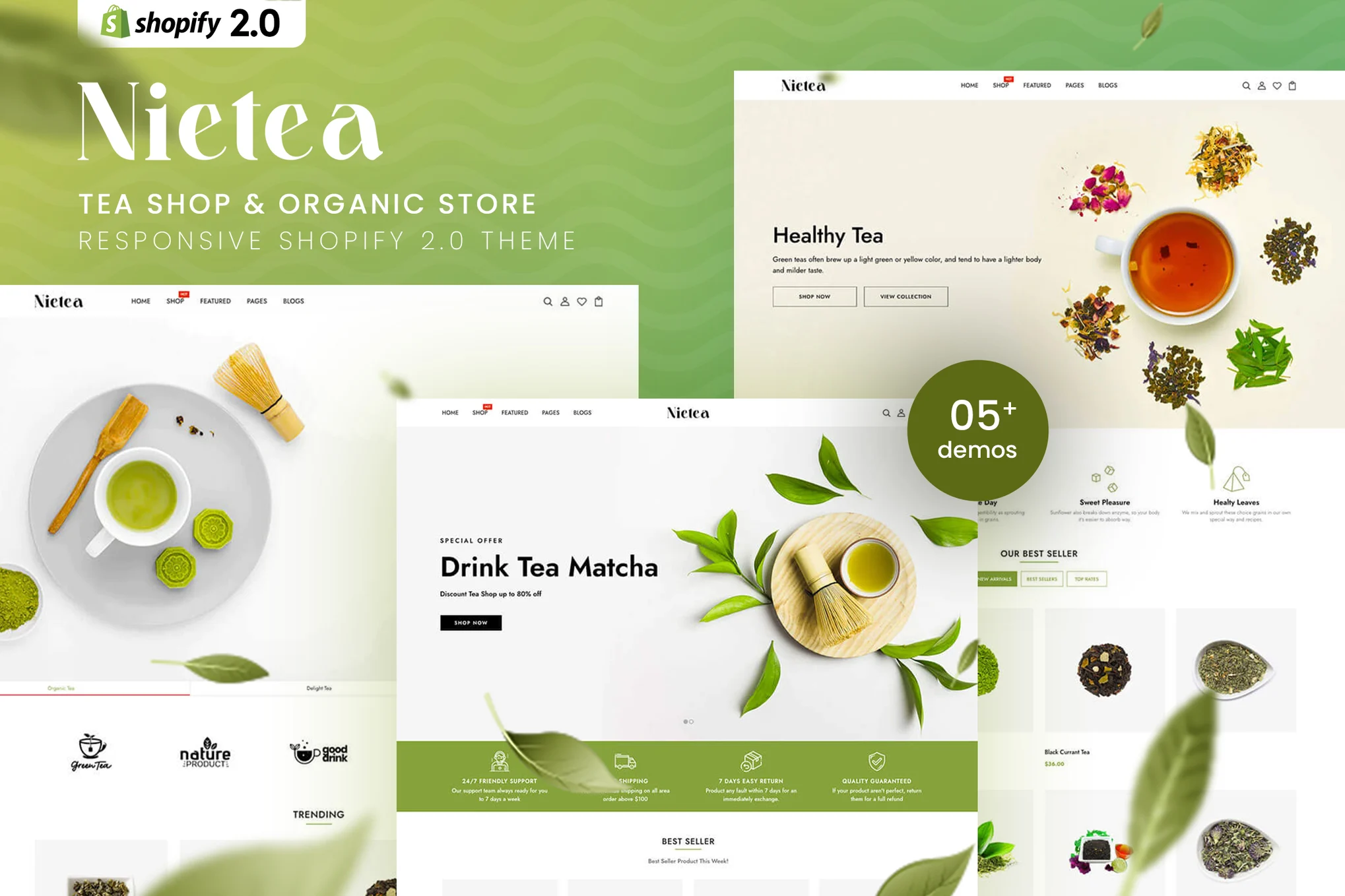 Nietea Tea Shop Shopify Theme